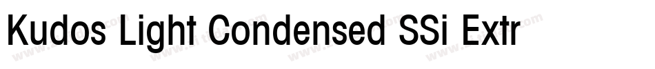 Kudos Light Condensed SSi Extra Light Condensed字体转换